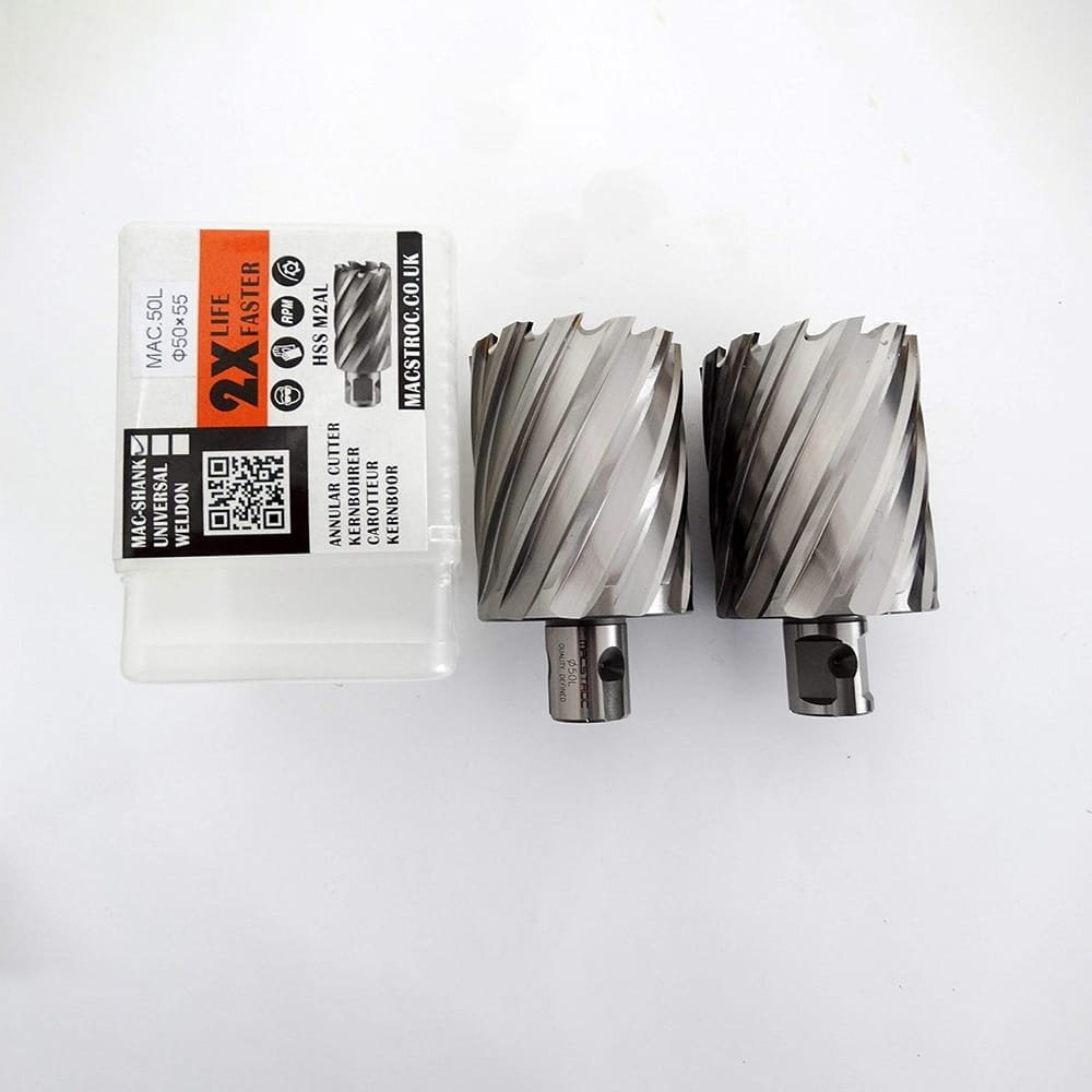 HSS Annular Cutters, 55mm Long, Macshank - Image 2